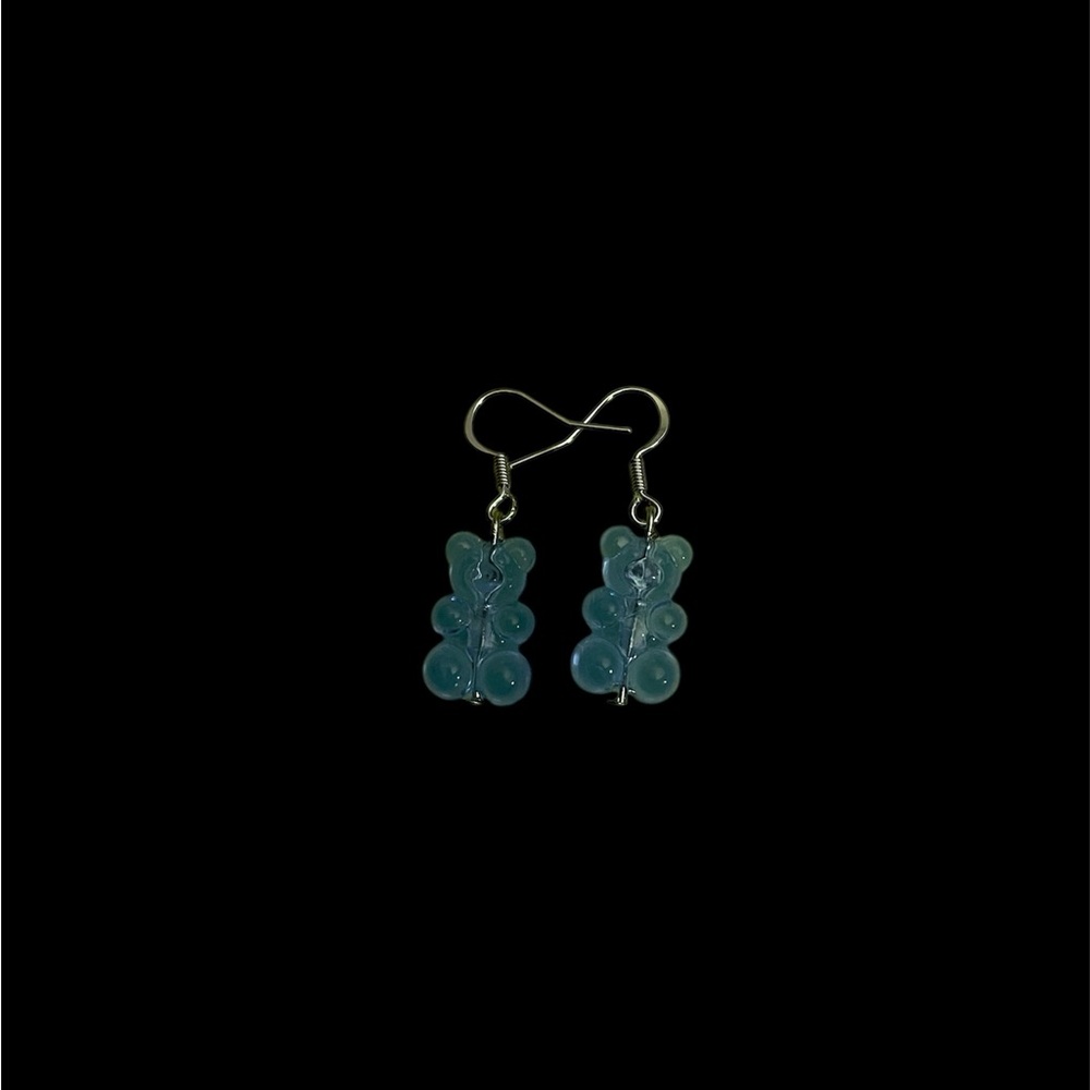Blue Gummy Bear Earrings